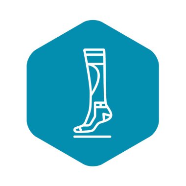 Spor çorap simgesi, özet biçimi