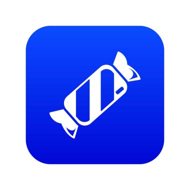 Şeker simgesi mavi vektör