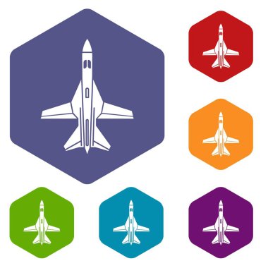 Ticari uçak simgesi, basit tarzı