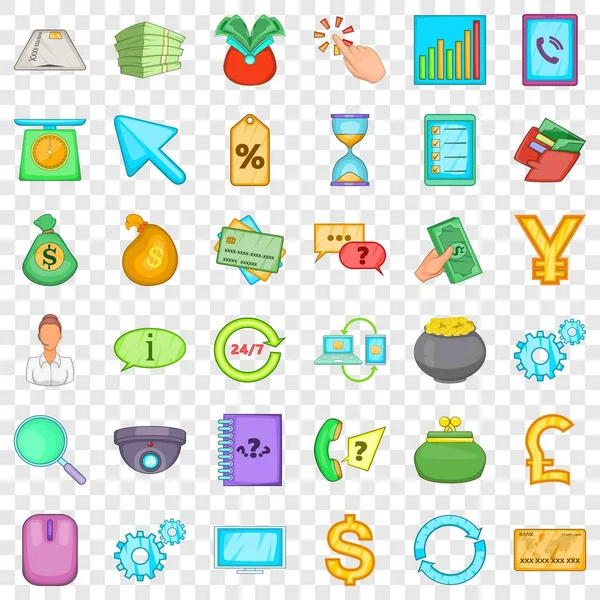 Wqallet Icons set, karikatür tarzı