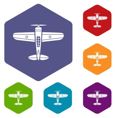 Askeri uçak simgesi, basit tarzı