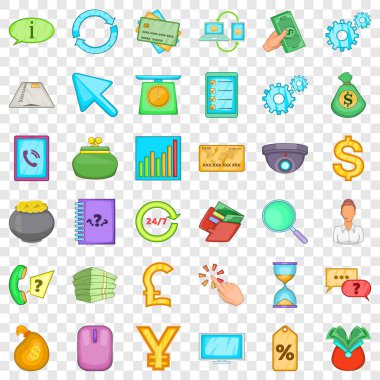 Simgeler kümesi yükleniyor, karikatür tarzı