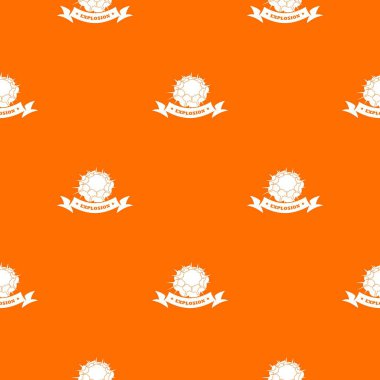 Atomic patlama deseni vektör turuncu