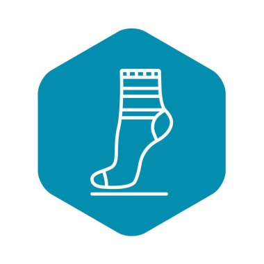 Tekstil çorap simgesi, anahat stili