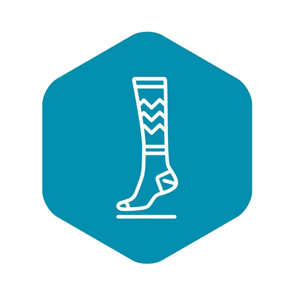 Pamuk çorap simgesi, özet biçimi — Stok Vektör