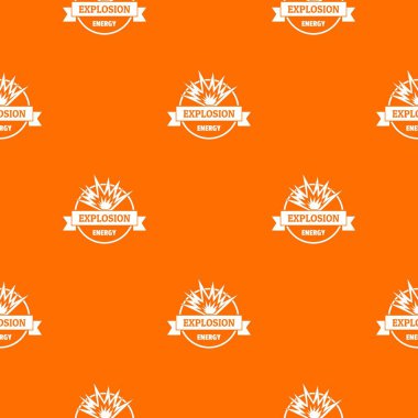 Enerji patlama deseni vektör turuncu