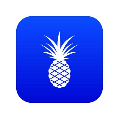 Ananas simgesi dijital mavi
