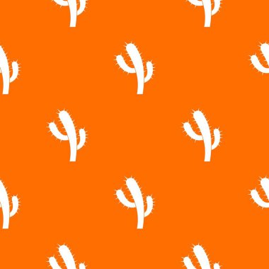 Kaktüs desen vektör turuncu