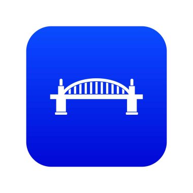 Köprü simgesi dijital mavi