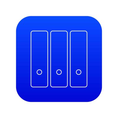 Office klasör simgesi mavi vektör