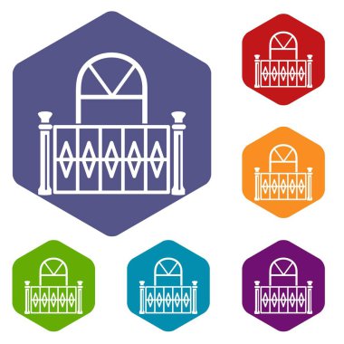 Güzel balkon simgesi, basit tarzı