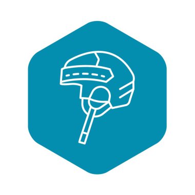 Hokey kask simgesi, anahat stili