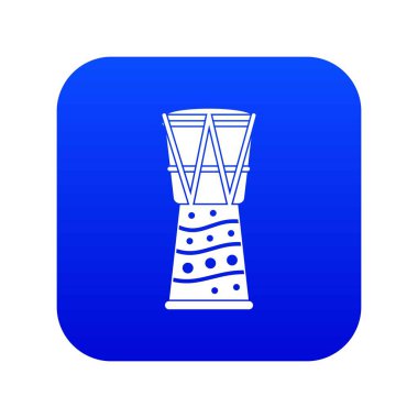 Tamtam simgesi dijital mavi