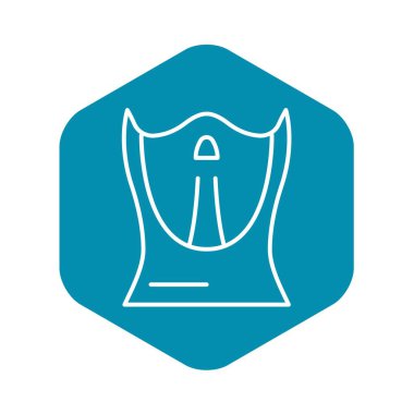 Hokey yün simgesi, anahat stili