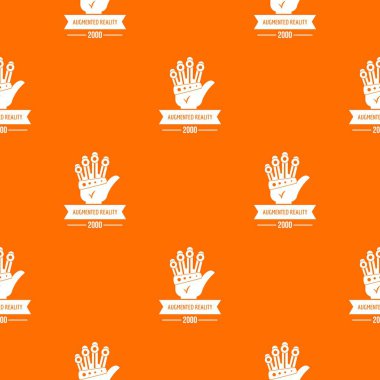 VR yenilik desen vektör turuncu