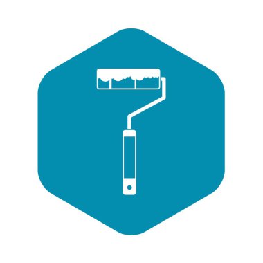 Boya silindiri simgesi, basit tarzı