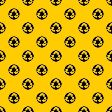 Geri dönüşüm işareti deseni vektörü