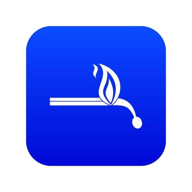 Yanan eşleşme simgesi dijital mavi