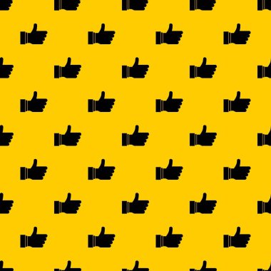 Başparmak yukarı işareti desen vektör