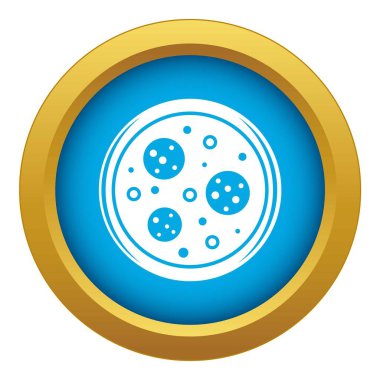 Sosis ve zeytin vektör ile lezzetli pizza simge izole