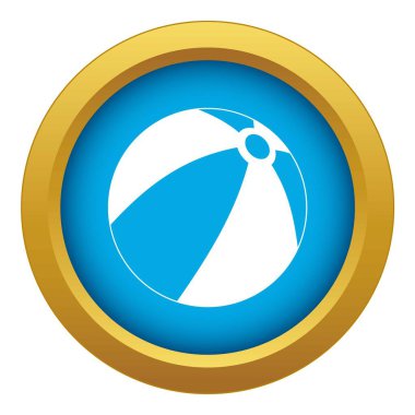 Çocuklar için top simge mavi vektör oynamak