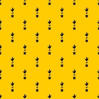 Pot desen vektör dekorasyon tesisi