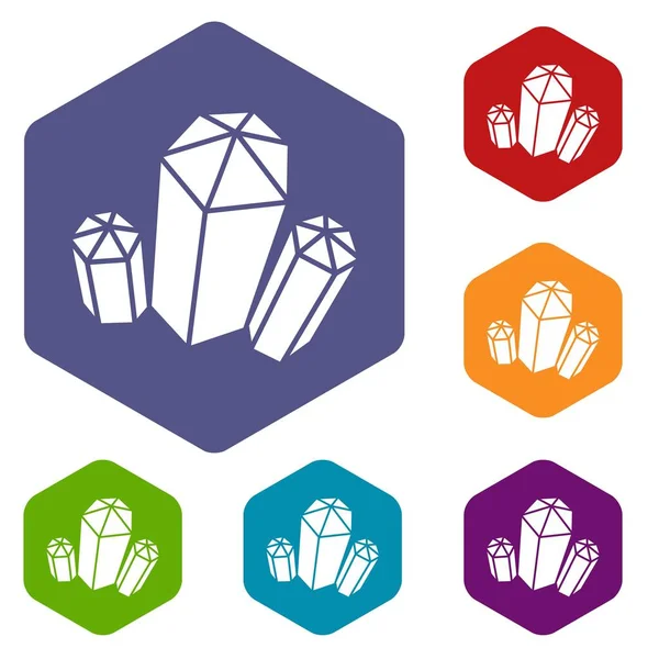 Icono de diamante, estilo simple — Vector de stock