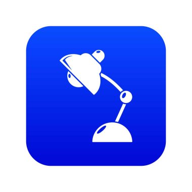 Masa lambası simgesi mavi vektör