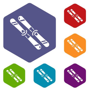 Kayak simgesi, basit siyah stil