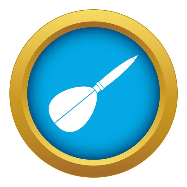 Arrow to play dart icon blue vector isolated — Stock Vector