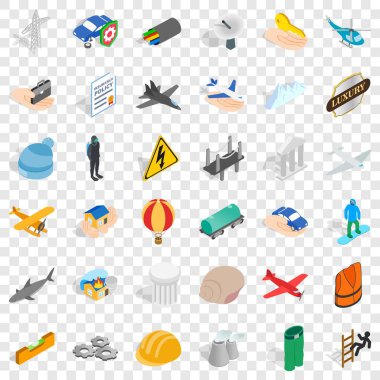 İlke Icons set, izometrik stili