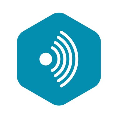 Kablosuz ağ sembolü simgesi, basit stil