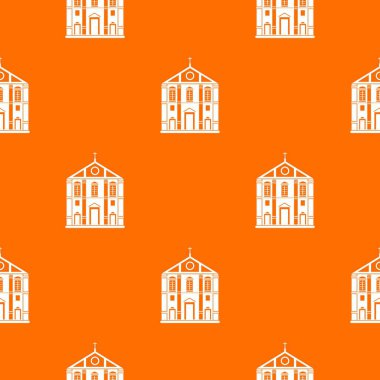 Kilise desen vektör turuncu