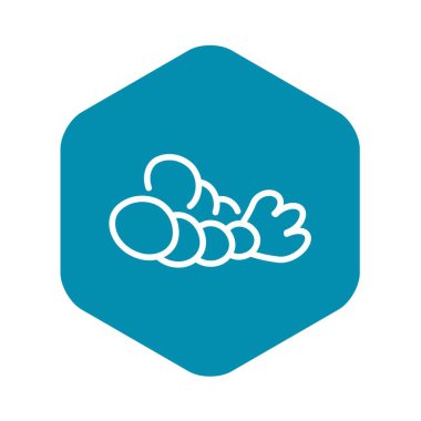 Deniz karides simgesi, anahat stili