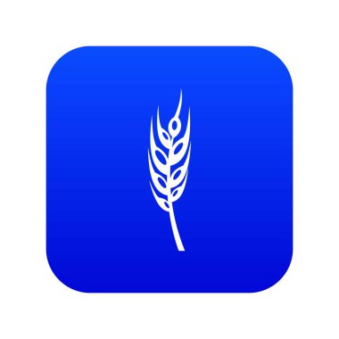 Arpa başak simgesi dijital mavi