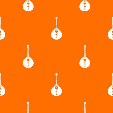 Gitar desen vektör turuncu