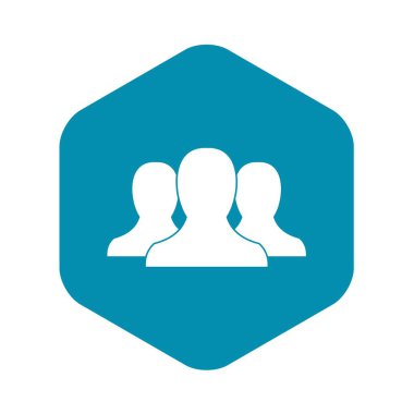 İnsanlar kutsal kişilerin resmi, basit tarzı grup