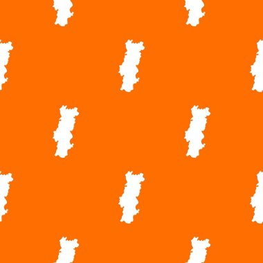 Portekiz harita desen vektör turuncu