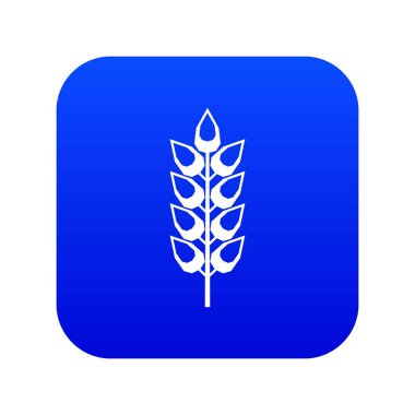 Uzun Spica simgesi dijital mavi