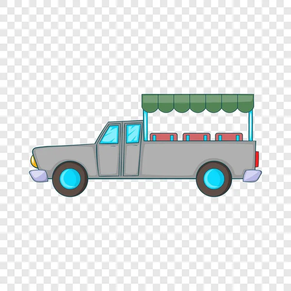 Icono de taxi asiático, estilo de dibujos animados — Vector de stock
