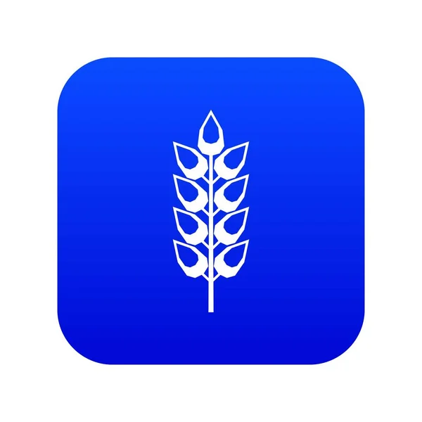 Longue icône spica numérique bleu — Image vectorielle