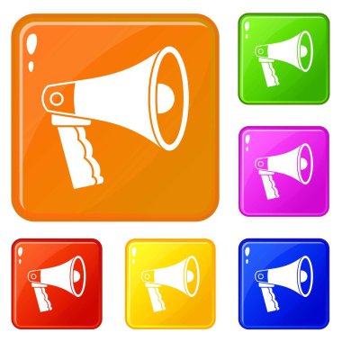 Hoparlör simgeler vektör renk ayarla