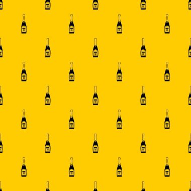 Şampanya desen vektör şişe