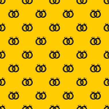 Altın alyans desen vektör bir çift