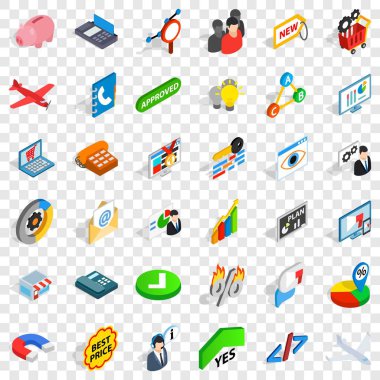 Sunu Icons set, izometrik stili