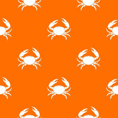 Yengeç desen vektör turuncu