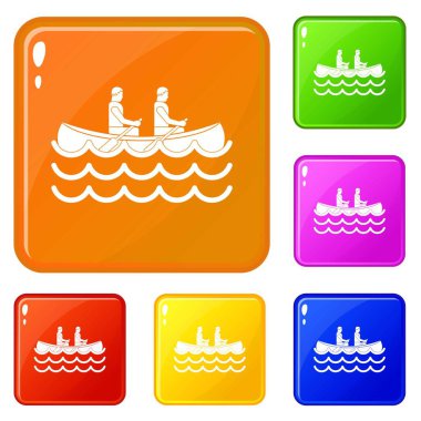 Kano simgeleri vektör rengi ayarlamak