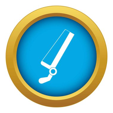 İzole testere mavi simge vektör