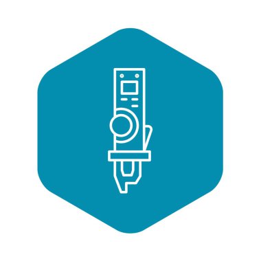 Elektrik kaynakçı aracı simgesini, anahat stili