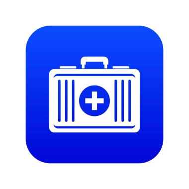 İlk yardım simgesi dijital mavi
